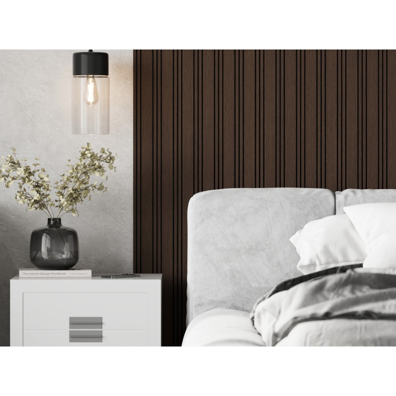 Mexen Lam-F Nano 01 lamele ścienne akustyczne 280 x 32,4 cm, filc 5 mm, fornir techniczny, Dąb Mocca - S108-280-01-045