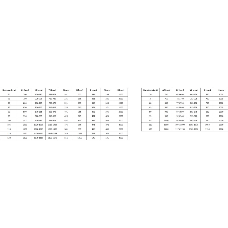 Mexen Mist-F kabina prysznicowa składana prawa 115 x 100 cm, transparent, biała - 8A6T-115-100-20-00-P