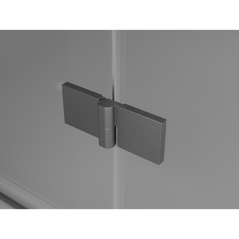 Mexen Mist-F kabina prysznicowa składana lewa 110 x 75 cm, transparent, gun gray szczotkowany - 8A6T-110-075-66-00-L