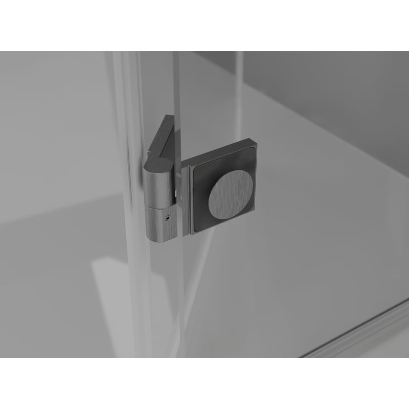 Mexen Mist-F kabina prysznicowa składana lewa 120 x 100 cm, transparent, gun gray szczotkowany - 8A6T-120-100-66-00-L