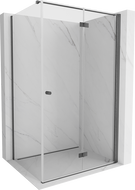 Mexen Mist-F kabina prysznicowa składana prawa 105 x 100 cm, transparent, gun gray szczotkowany - 8A6T-105-100-66-00-P