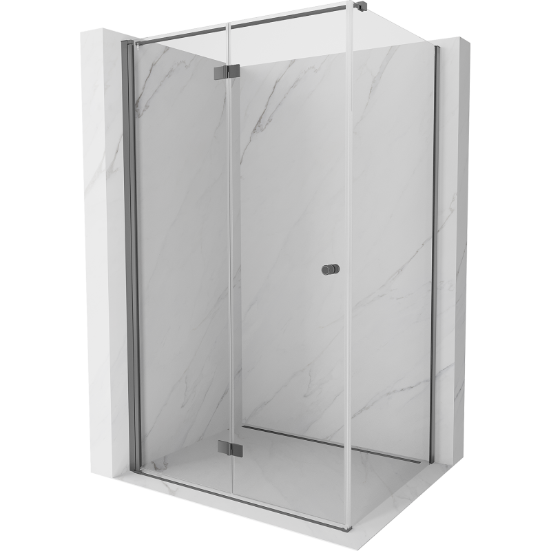 Mexen Mist-F kabina prysznicowa składana lewa 105 x 95 cm, transparent, gun metal - 8A6T-105-095-95-00-L