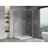 Mexen Mist-F kabina prysznicowa składana prawa 80 x 70 cm, transparent, nikiel szczotkowany - 8A6T-080-070-97-00-P