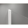Mexen Mist-F Duo kabina prysznicowa składana lewa 90 x 70 cm, transparent, biała - 8A6-090L-070P-20-00