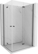 Mexen Mist-F Duo kabina prysznicowa składana prawa 80 x 90 cm, transparent, gun metal - 8A6-080L-090P-95-00