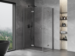 Mexen Mist-F Duo kabina prysznicowa składana lewa 105 x 100 cm, transparent, gun metal - 8A6-105L-100P-95-00