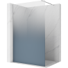 Mexen Kioto ścianka prysznicowa Walk-in 90 x 200 cm, ombre niebieska 8 mm, chrom - 800-090-101-01-46