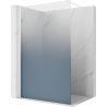 Mexen Kioto ścianka prysznicowa Walk-in 120 x 200 cm, ombre niebieska 8 mm, biała - 800-120-101-20-46