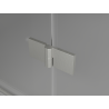 Mexen Mist-F Duo kabina prysznicowa składana lewa 90 x 80 cm, transparent, nikiel szczotkowany - 8A6-090L-080P-97-00
