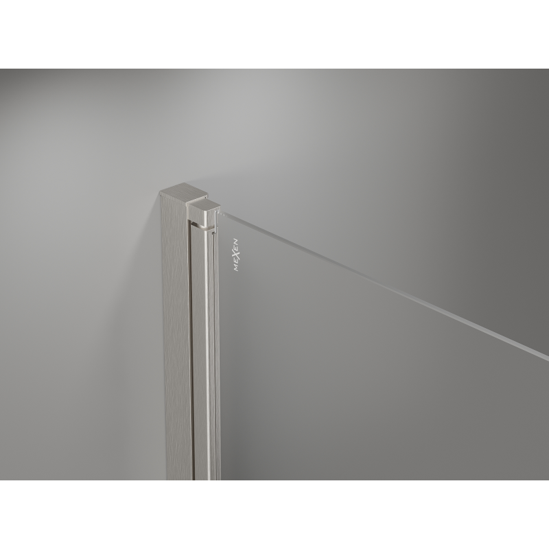 Mexen Mist-F Duo kabina prysznicowa składana lewa 95 x 80 cm, transparent, nikiel szczotkowany - 8A6-095L-080P-97-00