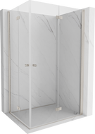 Mexen Mist-F Duo kabina prysznicowa składana prawa 70 x 95 cm, transparent, nikiel szczotkowany - 8A6-070L-095P-97-00