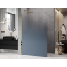 Mexen Kioto ścianka prysznicowa Walk-in 110 x 200 cm, ombre niebieska 8 mm, złota - 800-110-101-50-46
