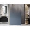 Mexen Kioto ścianka prysznicowa Walk-in 70 x 200 cm, ombre niebieska 8 mm, złota szczotkowana - 800-070-101-55-46