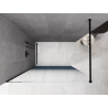 Mexen Kioto ścianka prysznicowa Walk-in 100 x 200 cm, ombre niebieska 8 mm, czarna - 800-100-101-70-46