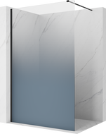 Mexen Kioto ścianka prysznicowa Walk-in 80 x 200 cm, ombre niebieska 8 mm, czarna - 800-080-101-70-46