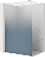 Mexen Kioto ścianka prysznicowa Walk-in 90 x 200 cm, ombre niebieska 8 mm, nikiel szczotkowany - 800-090-101-97-46