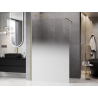 Mexen Kioto ścianka prysznicowa Walk-in 90 x 200 cm, ombre biała 8 mm, złota szczotkowana - 800-090-101-55-86
