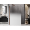 Mexen Kioto ścianka prysznicowa Walk-in 80 x 200 cm, ombre biała 8 mm, różowe złoto - 800-080-101-60-86