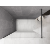 Mexen Kioto ścianka prysznicowa Walk-in 80 x 200 cm, ombre biała 8 mm, gun gray szczotkowany - 800-080-101-66-86