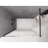 Mexen Kioto ścianka prysznicowa Walk-in 110 x 200 cm, ombre biała 8 mm, czarna - 800-110-101-70-86