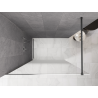 Mexen Kioto ścianka prysznicowa Walk-in 100 x 200 cm, ombre biała 8 mm, gun metal - 800-100-101-95-86