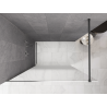 Mexen Kioto ścianka prysznicowa Walk-in 70 x 200 cm, ombre biała 8 mm, gun metal - 800-070-101-95-86