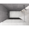 Mexen Kioto ścianka prysznicowa Walk-in 100 x 200 cm, ombre czarna 8 mm, chrom - 800-100-101-01-76