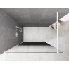 Mexen Kioto ścianka prysznicowa Walk-in 150 x 200 cm, ombre czarna 8 mm, biała - 800-150-101-20-76