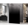 Mexen Kioto ścianka prysznicowa Walk-in 70 x 200 cm, ombre czarna 8 mm, gun metal - 800-070-101-95-76
