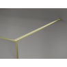 Mexen Kioto ścianka prysznicowa Walk-in 70 x 200 cm, crackle grafit 12 mm, złota szczotkowana - 800-070-101-55-44-X