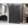 Mexen Kioto ścianka prysznicowa Walk-in 160 x 200 cm, crackle grafit 12 mm, gun metal - 800-160-101-95-44-X