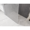 Mexen Kioto ścianka prysznicowa Walk-in 70 x 200 cm, crackle transparent 12 mm, biała - 800-070-101-20-04-X