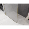 Mexen Kioto ścianka prysznicowa Walk-in 100 x 200 cm, crackle transparent 12 mm, złota szczotkowana - 800-100-101-55-04-X