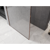 Mexen Kioto ścianka prysznicowa Walk-in 100 x 200 cm, crackle transparent 12 mm, różowe złoto - 800-100-101-60-04-X