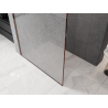 Mexen Kioto ścianka prysznicowa Walk-in 80 x 200 cm, crackle transparent 12 mm, różowe złoto - 800-080-101-60-04-X