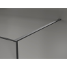 Mexen Kioto ścianka prysznicowa Walk-in 100 x 200 cm, crackle transparent 12 mm, gun metal - 800-100-101-95-04-X