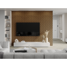 Mexen Lam-SF 02 lamele ścienne akustyczne 280 x 30 cm, filc 9 mm, fornir techniczny, Dąb Natural - S106-280-02-042