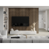 Mexen Lam-SF 26 lamele ścienne akustyczne 280 x 30 cm, filc 9 mm, fornir techniczny, Ciemny Orzech - S106-280-26-044