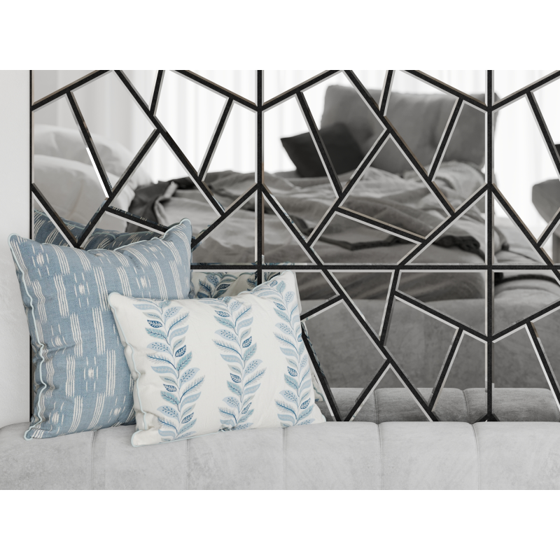 Mexen Form 04 panel ścienny akustyczny 60 x 60 cm (4szt.), filc 9 mm, Lustro - S111-60607-04-099