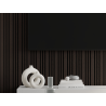 Mexen Lam-F Slim 01 lamele ścienne akustyczne 280 x 36,5 cm, filc 9 mm, fornir techniczny, Czarny Dąb - S107-280-01-046