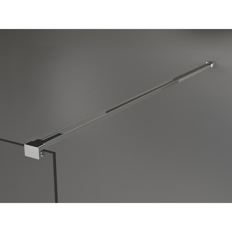Mexen Kioto ścianka prysznicowa Walk-in 80 x 200 cm, brąz 8 mm, chrom - 800-080-101-01-32