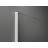Mexen Kioto ścianka prysznicowa Walk-in 130 x 200 cm, brąz 8 mm, biała - 800-130-101-20-32