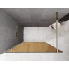 Mexen Kioto ścianka prysznicowa Walk-in 120 x 200 cm, brąz 8 mm, złota - 800-120-101-50-32