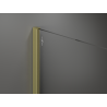 Mexen Kioto ścianka prysznicowa Walk-in 100 x 200 cm, brąz 8 mm, złota szczotkowana - 800-100-101-55-32