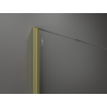 Mexen Kioto ścianka prysznicowa Walk-in 140 x 200 cm, brąz 8 mm, złota szczotkowana - 800-140-101-55-32