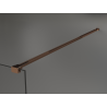 Mexen Kioto ścianka prysznicowa Walk-in 100 x 200 cm, brąz 8 mm, różowe złoto - 800-100-101-60-32