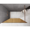 Mexen Kioto ścianka prysznicowa Walk-in 100 x 200 cm, brąz 8 mm, miedź szczotkowana - 800-100-101-65-32