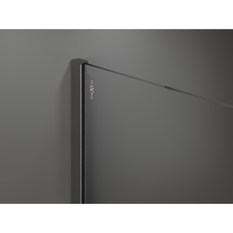 Mexen Kioto ścianka prysznicowa Walk-in 140 x 200 cm, brąz 8 mm, gun gray szczotkowany - 800-140-101-66-32