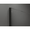 Mexen Kioto ścianka prysznicowa Walk-in 70 x 200 cm, brąz 8 mm, czarna - 800-070-101-70-32