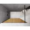 Mexen Kioto ścianka prysznicowa Walk-in 70 x 200 cm, brąz 8 mm, czarna - 800-070-101-70-32